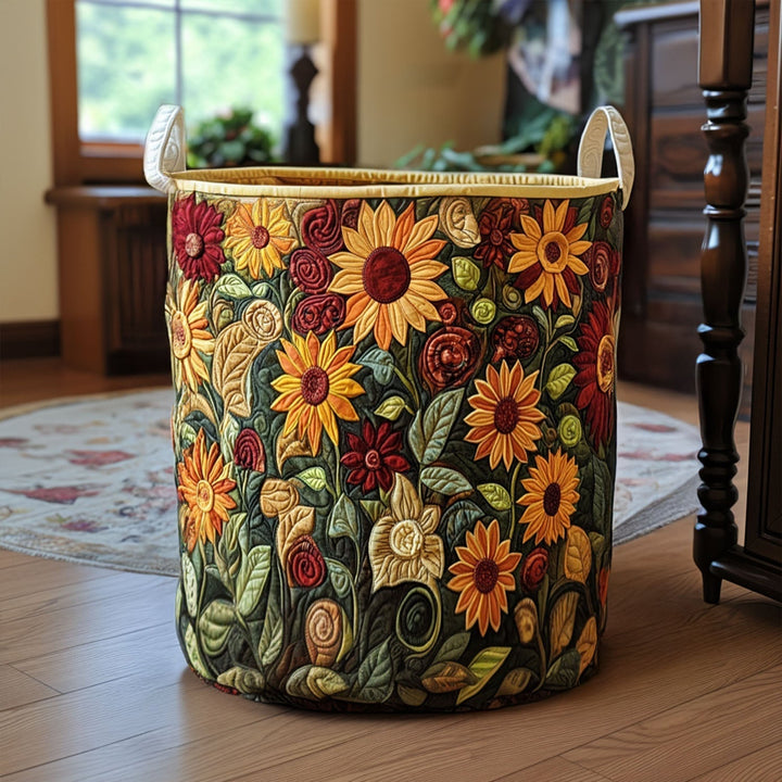 Gesteppter Wäschekorb – mit Blumendesign NCU0PTT756