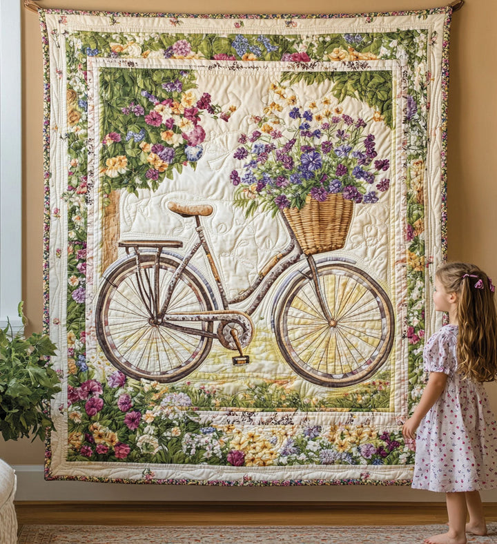 Kunst-Wandbehang – Fahrrad Blumen NCU0PT813