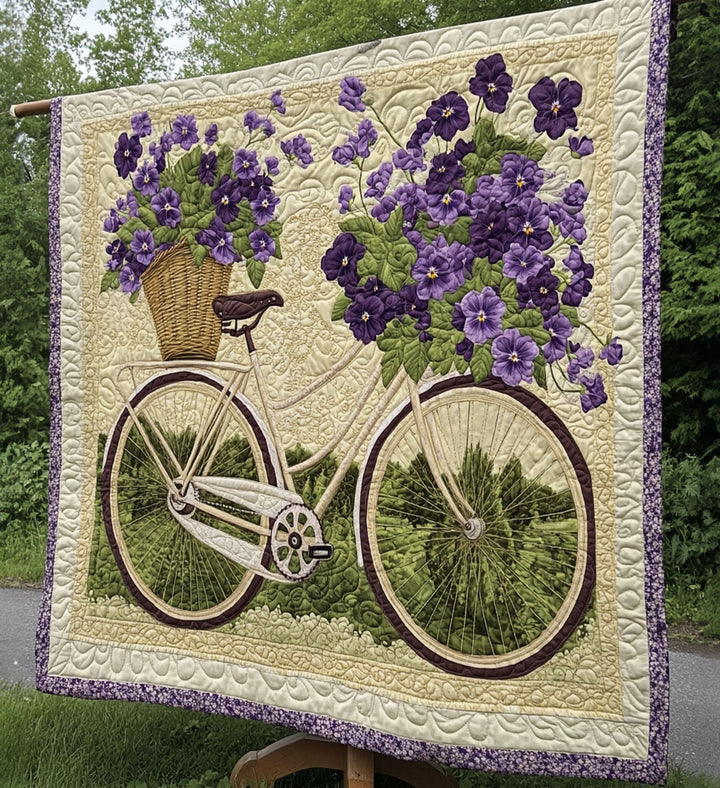 Kunst-Wandbehang – Teppich in Form eines Fahrradstraußes NCU0PT814