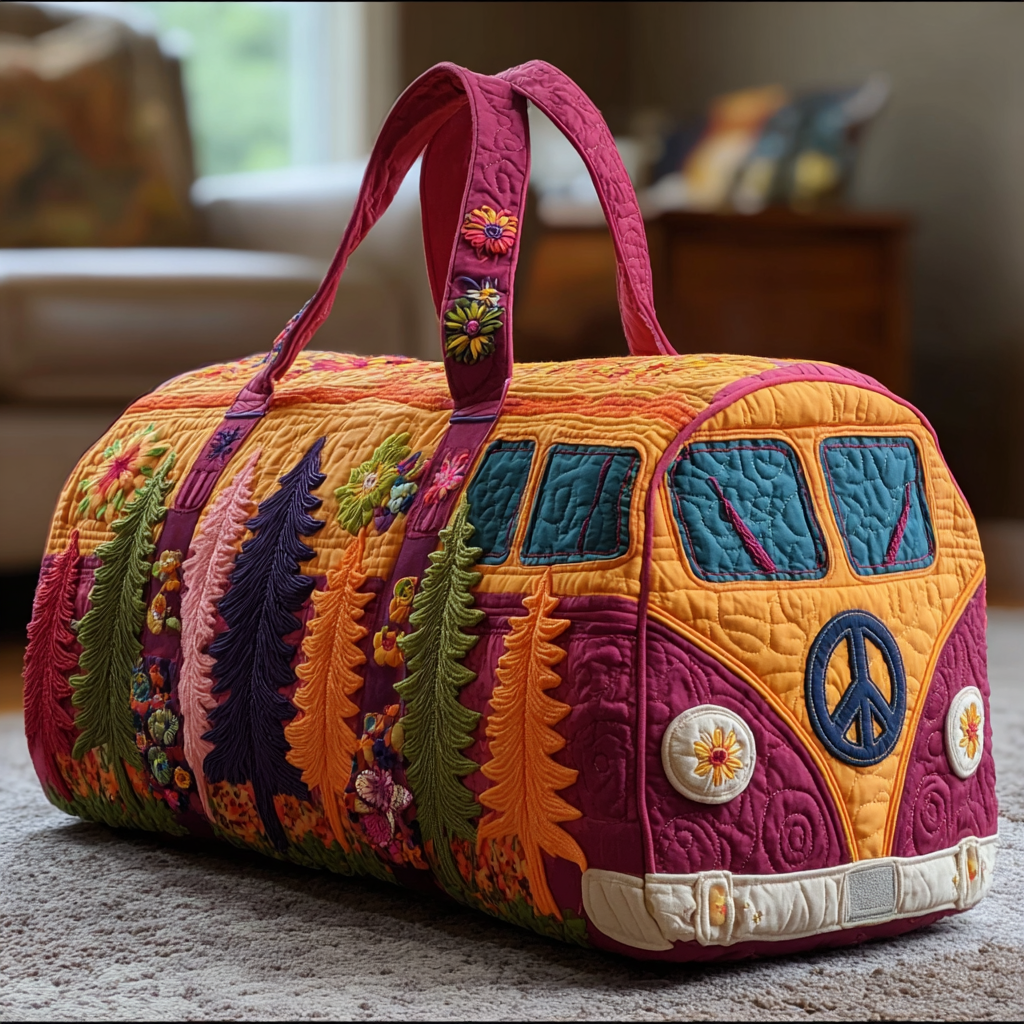 Gesteppte Reisetasche – Blumenreise