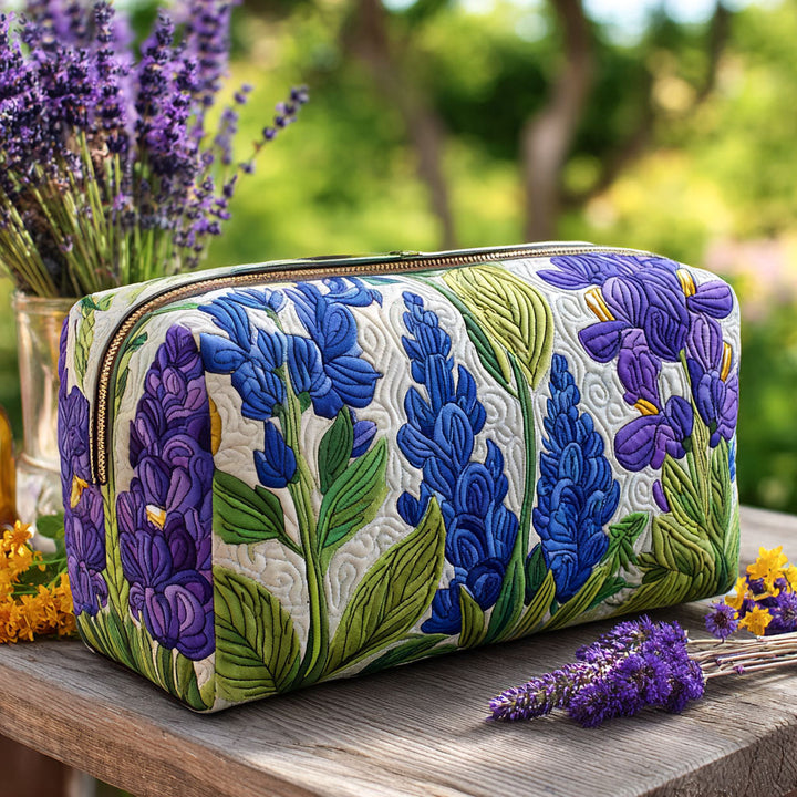 Gesteppte Kosmetiktasche mit Blumenmuster NCU0PT9264