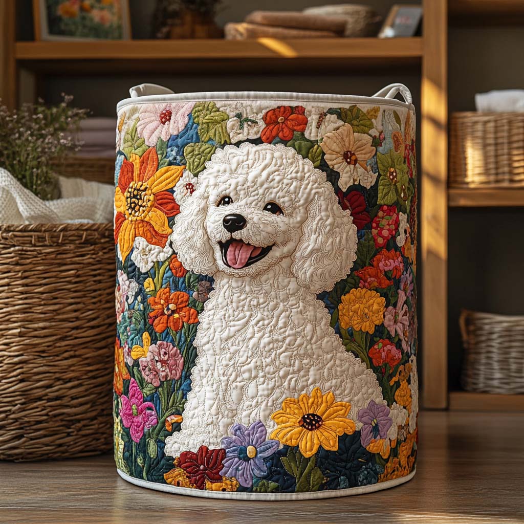 Gesteppter Wäschekorb – mit Blumendesign NCU0NXD663