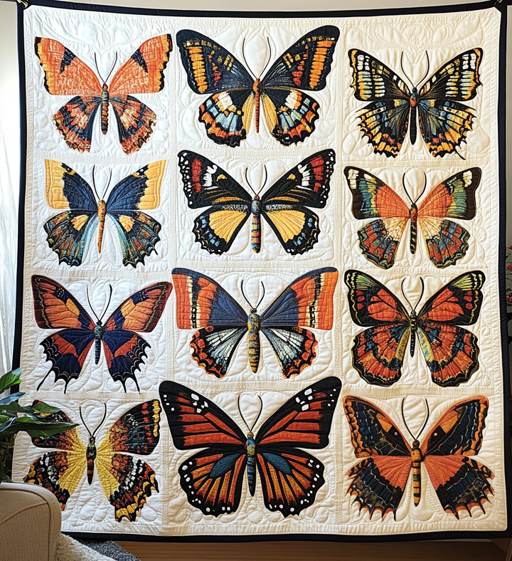 Kunst-Wandbehang – Schmetterlinge in Blüte NCU0DV792