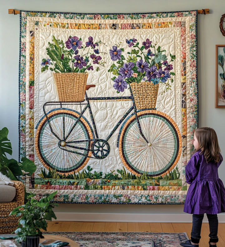 Kunst-Wandbehang – Blooming Wheels NCU0PT816