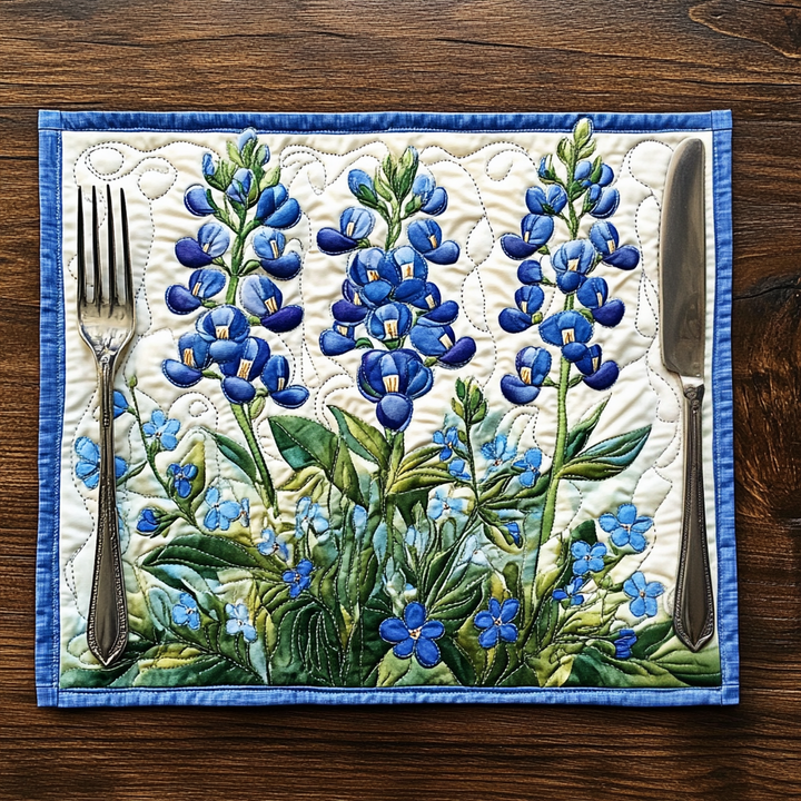 Gesteppte Tischsets – Bluebonnet Serenade NCU0DV4647
