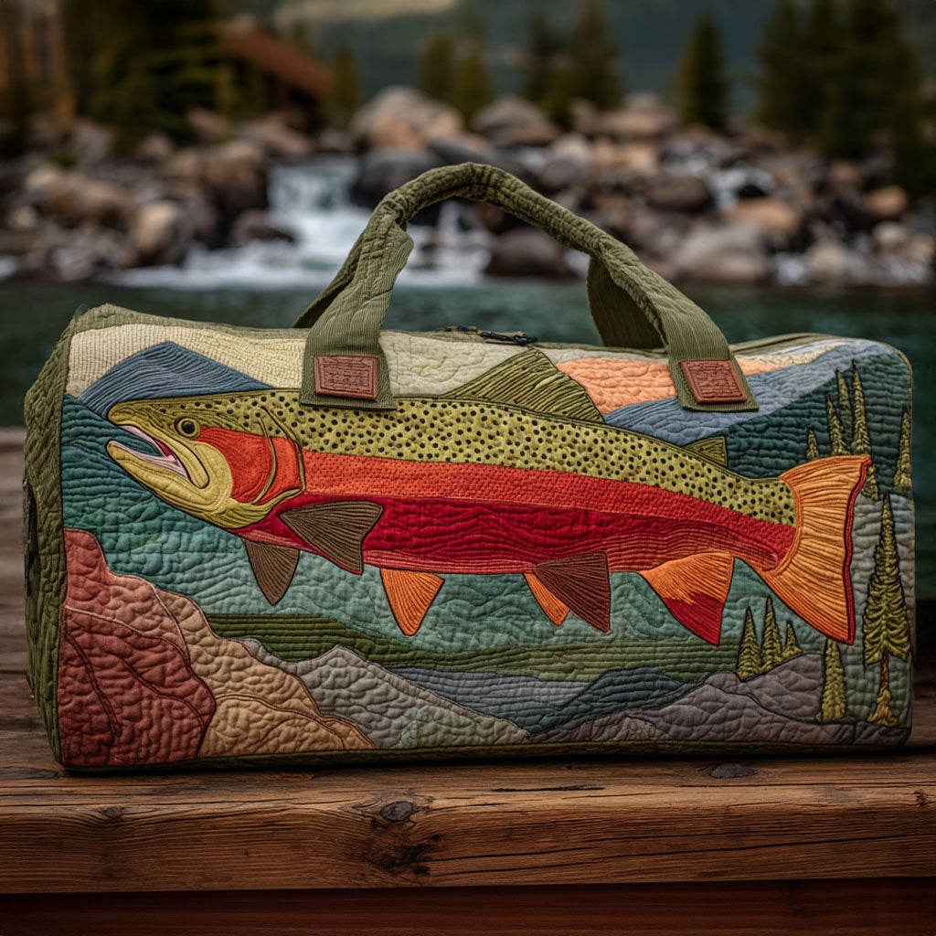 Gesteppte Reisetasche – Bachforelle