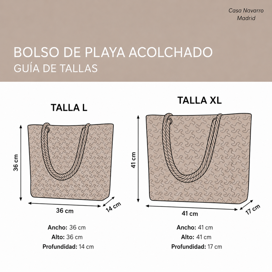 Handgemachte Strandtasche | Pfotenabdruck-Patch