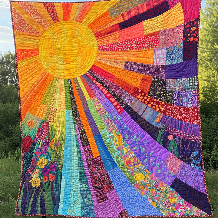 Gesteppte Decke – Strahlende Sonne NCU0VL673