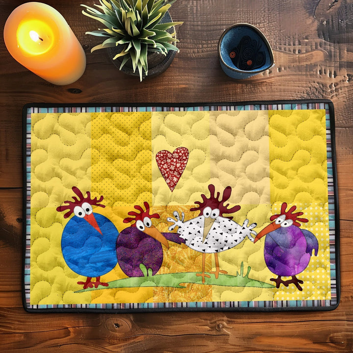 Gesteppte Tischsets – Huhn NCU0LL009