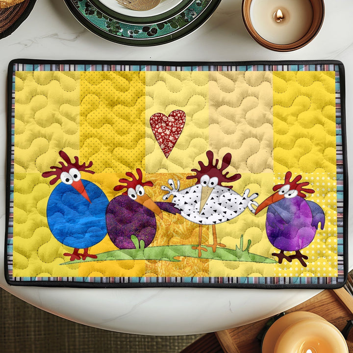 Gesteppte Tischsets – Huhn NCU0LL009