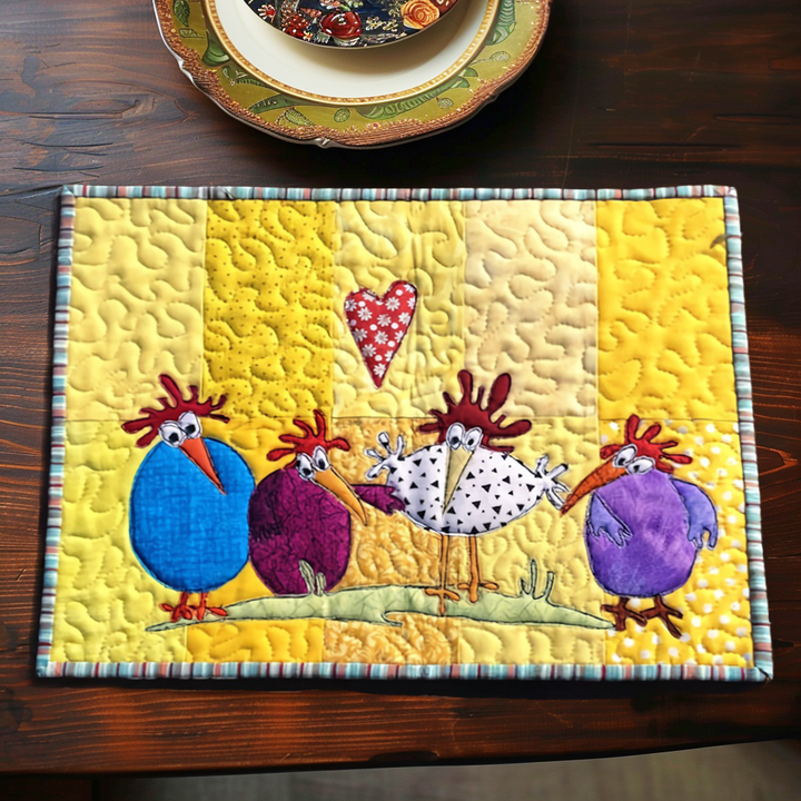 Gesteppte Tischsets – Huhn NCU0LL009