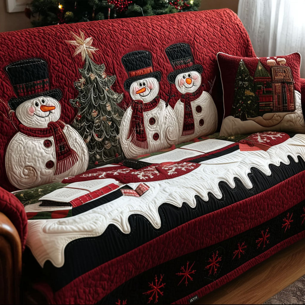 Gesteppter Sofabezug – mit weihnachtlichem Muster NCU0PT9884