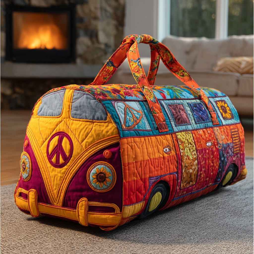 Gesteppte Reisetasche – Bunter Weg