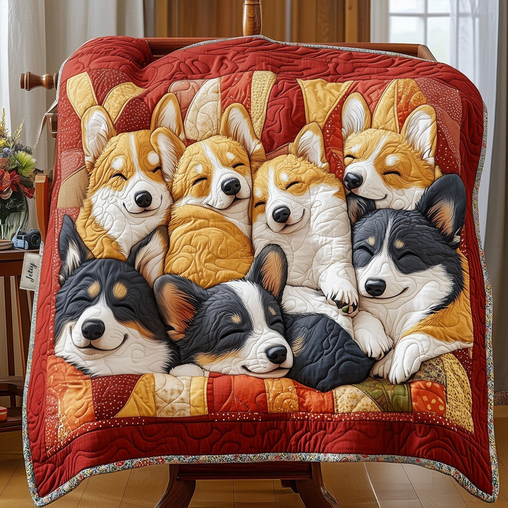 Gesteppte Decke – Corgi Kuschelteam NCU0PT1468