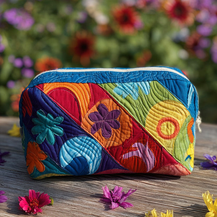 Gesteppte Kosmetiktasche mit kosmischem Motiv NCU0PT9283