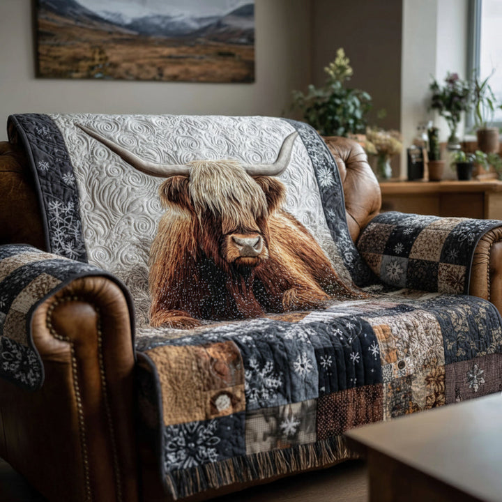Gesteppter Sofabezug – mit Highland-Kuh NCU0HH1179