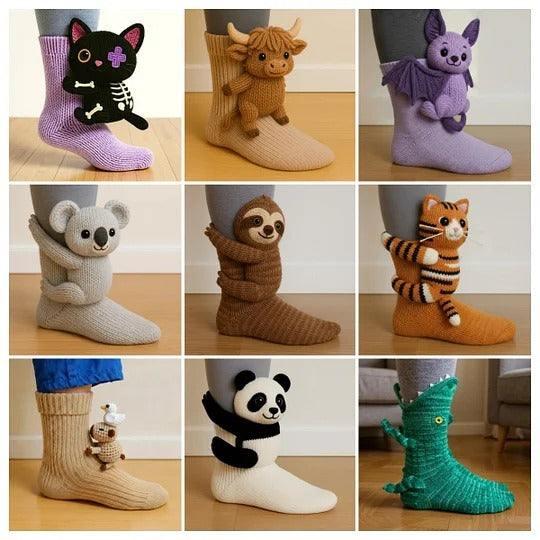 Lydia - Socken mit Kuhmuster