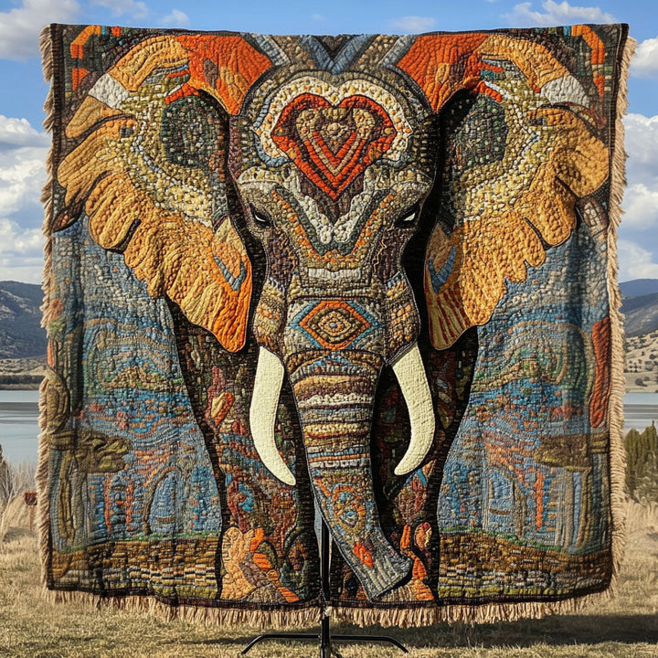 Gewebte Decke – Safari Elefant NCU0PT7313