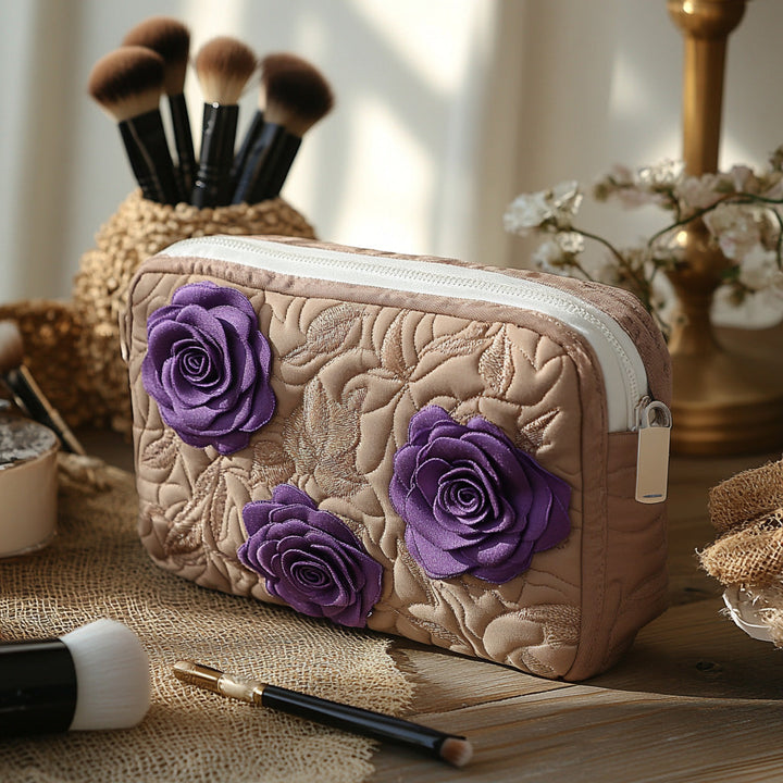 Gesteppte Kosmetiktasche mit verzauberter Rose NCU0DV7742