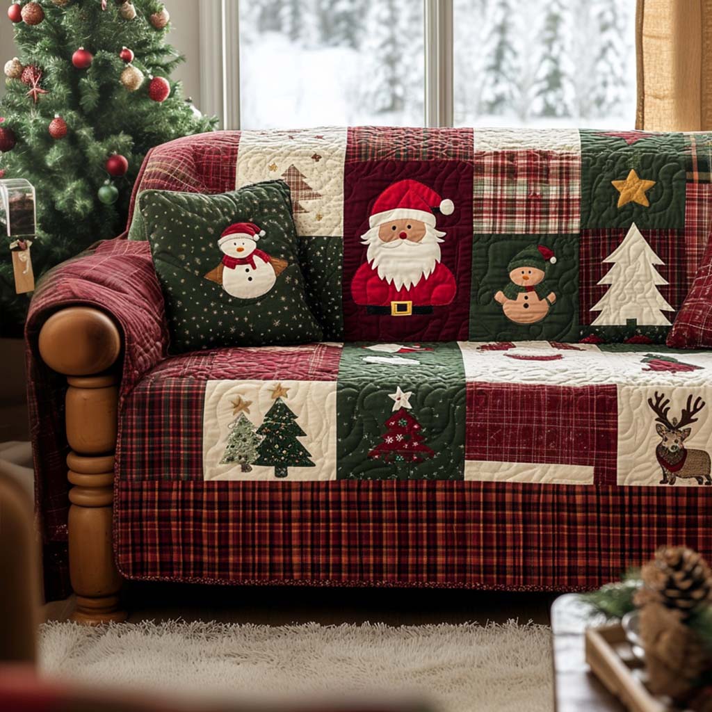 Gesteppter Sofabezug – mit Weihnachtsmotiv NCU0VT301