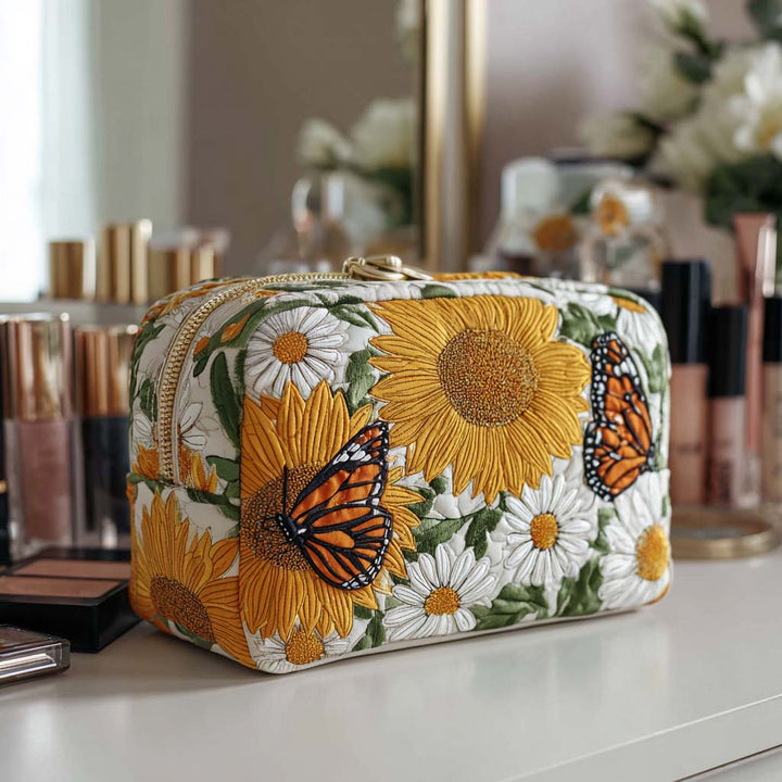 Gesteppte Kosmetiktasche mit leuchtenden Blumen NCU0NT10230