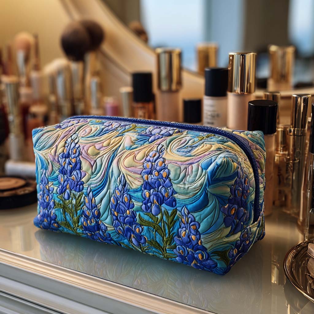 Gesteppte Kosmetiktasche mit Blumenmotiv NCU0NT10303