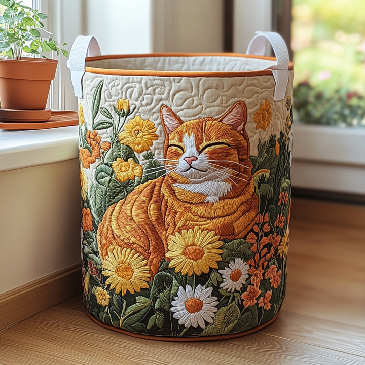 Gesteppter Wäschekorb – mit Katzen NCU0DDK612