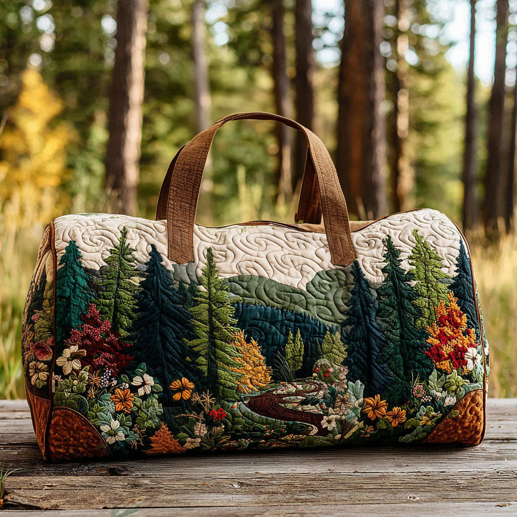 Gesteppte Reisetasche – Hüter des Waldes
