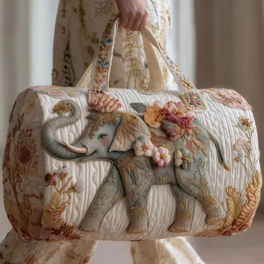 Gesteppte Reisetasche – Elefant