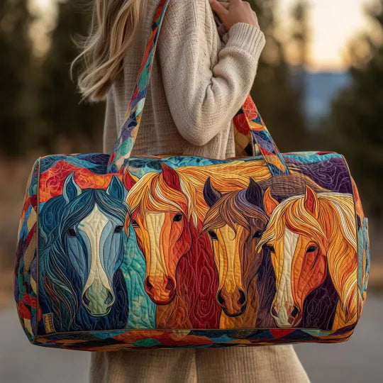 Gesteppte Reisetasche – Pferd