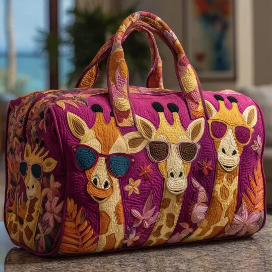 Gesteppte Reisetasche – Giraffe