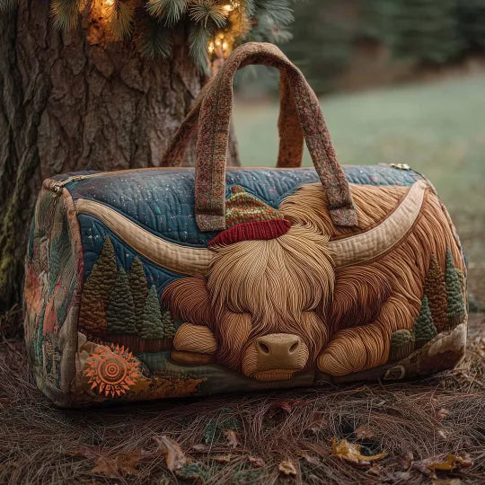 Gesteppte Reisetasche – Bauernhofkuh
