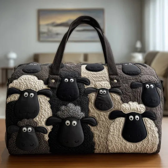 Gesteppte Reisetasche – Schafe