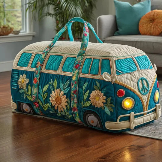 Gesteppte Reisetasche – Hippie-Van