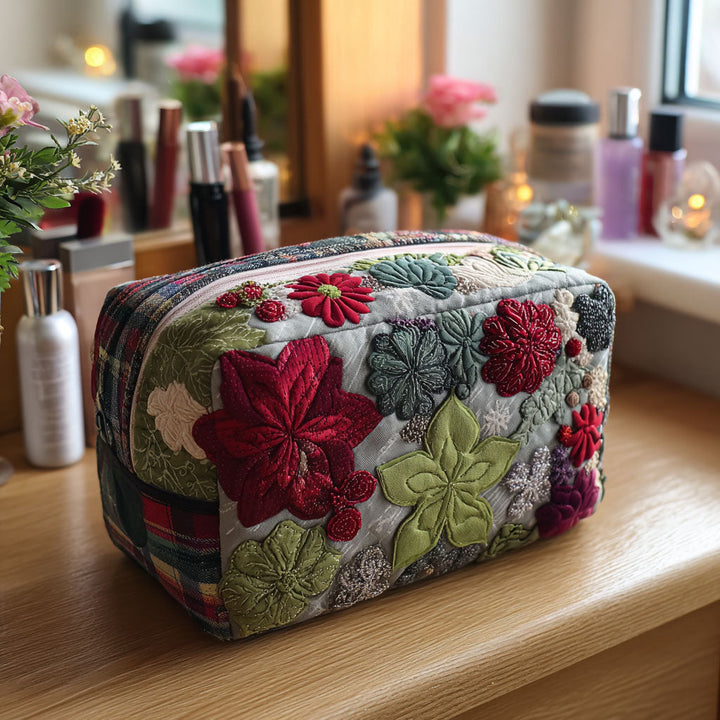 Gesteppte Kosmetiktasche mit Blumengarten NCU0PT9619