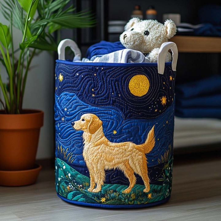Gesteppter Wäschekorb – mit Golden Retriever NCU0QN013
