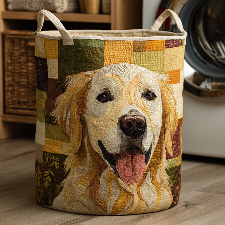 Gesteppter Wäschekorb – mit Golden Retriever NCU0HNH014
