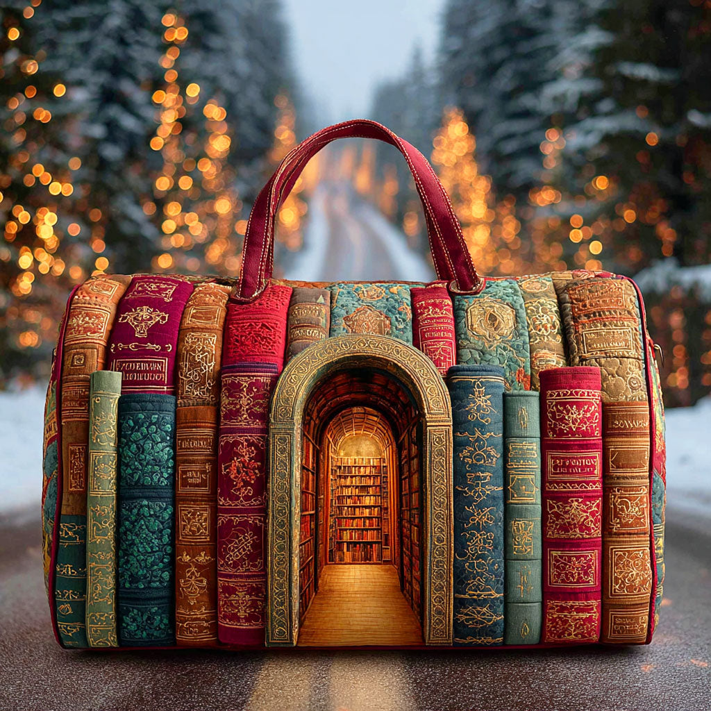 Gesteppte Reisetasche – Geheime Bibliothek