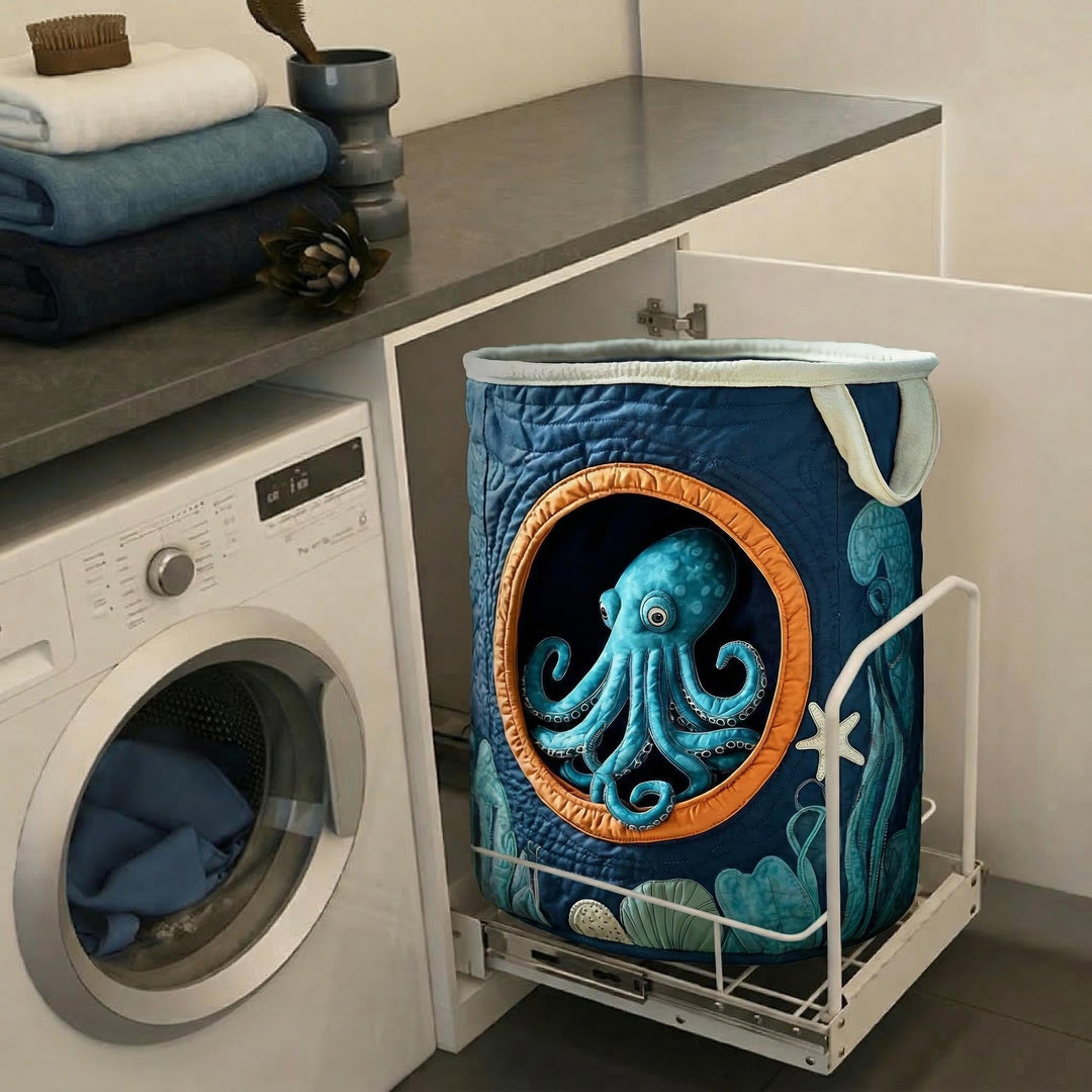 Gesteppter Wäschekorb – mit Oktopus NCU0NTD374