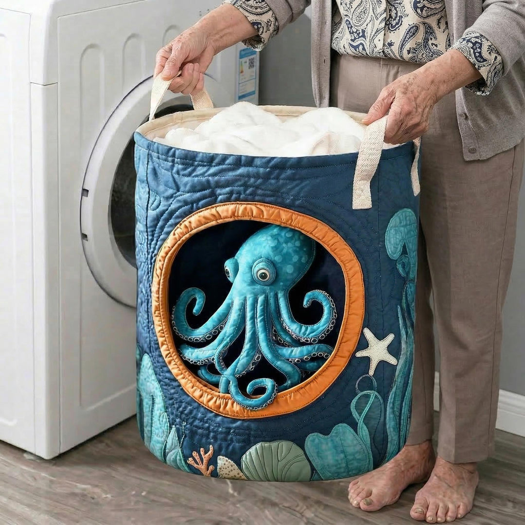 Gesteppter Wäschekorb – mit Oktopus NCU0NTD374