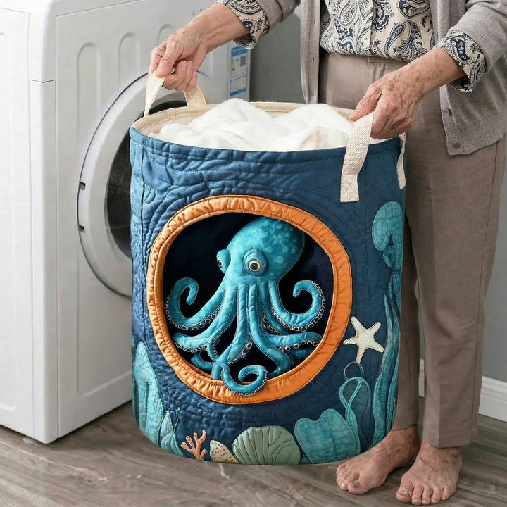 Gesteppter Wäschekorb – mit Oktopus NCU0NTD374