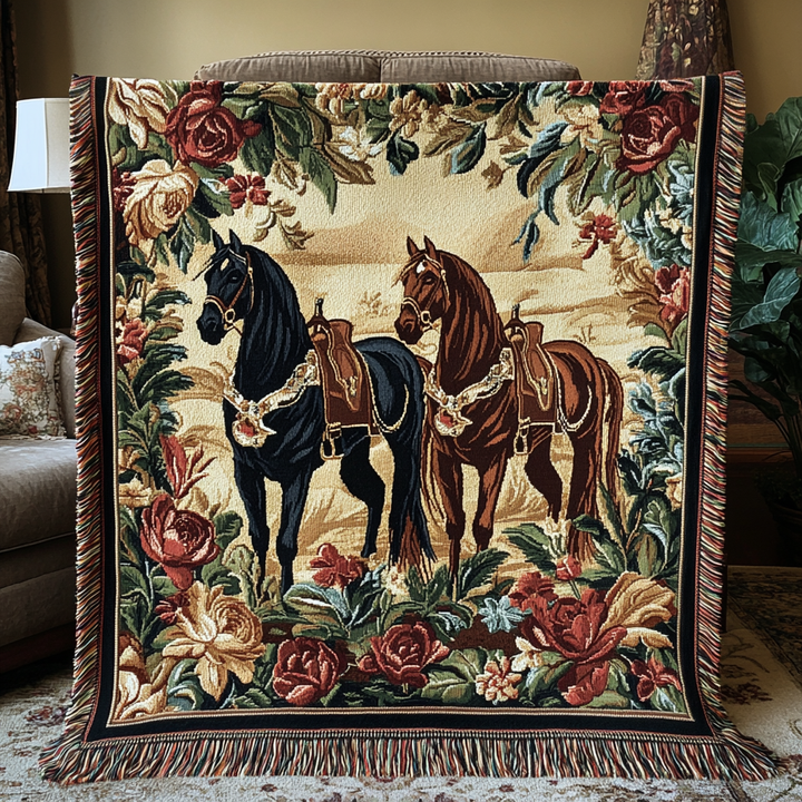 Gewebte Decke – Horse Haven NCU0VH3478