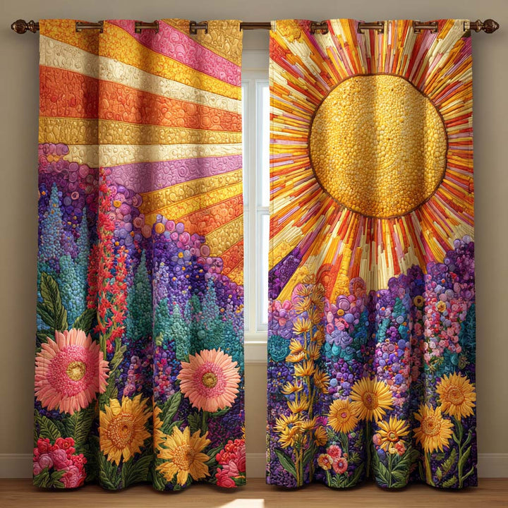Gesteppte Vorhänge – Lavender Sunrise Glow NCU0XD2051