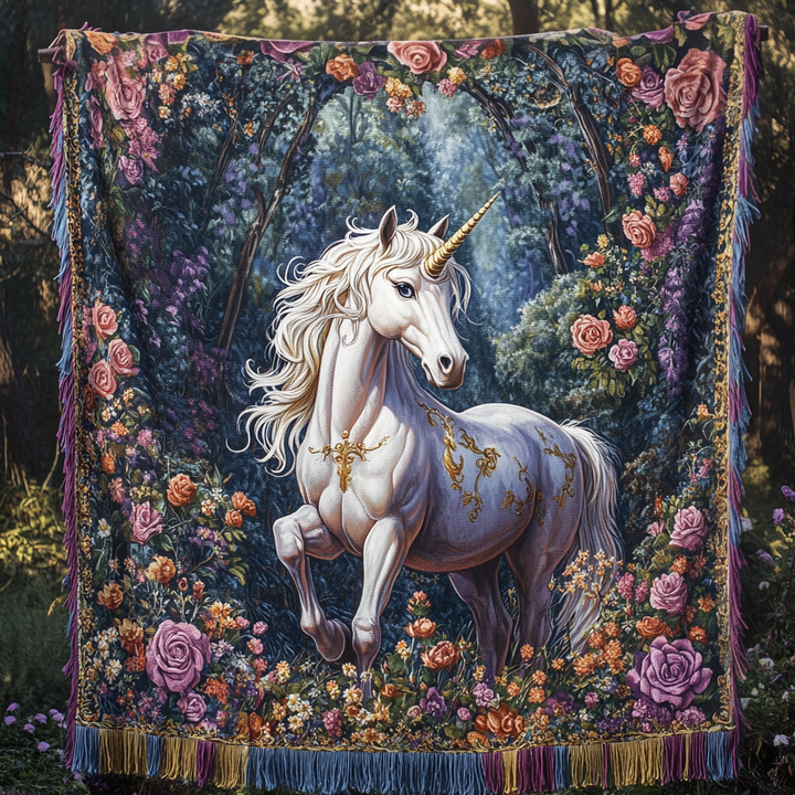 Gewebte Decke – Einhorn im Mondschein NCU0DV3831