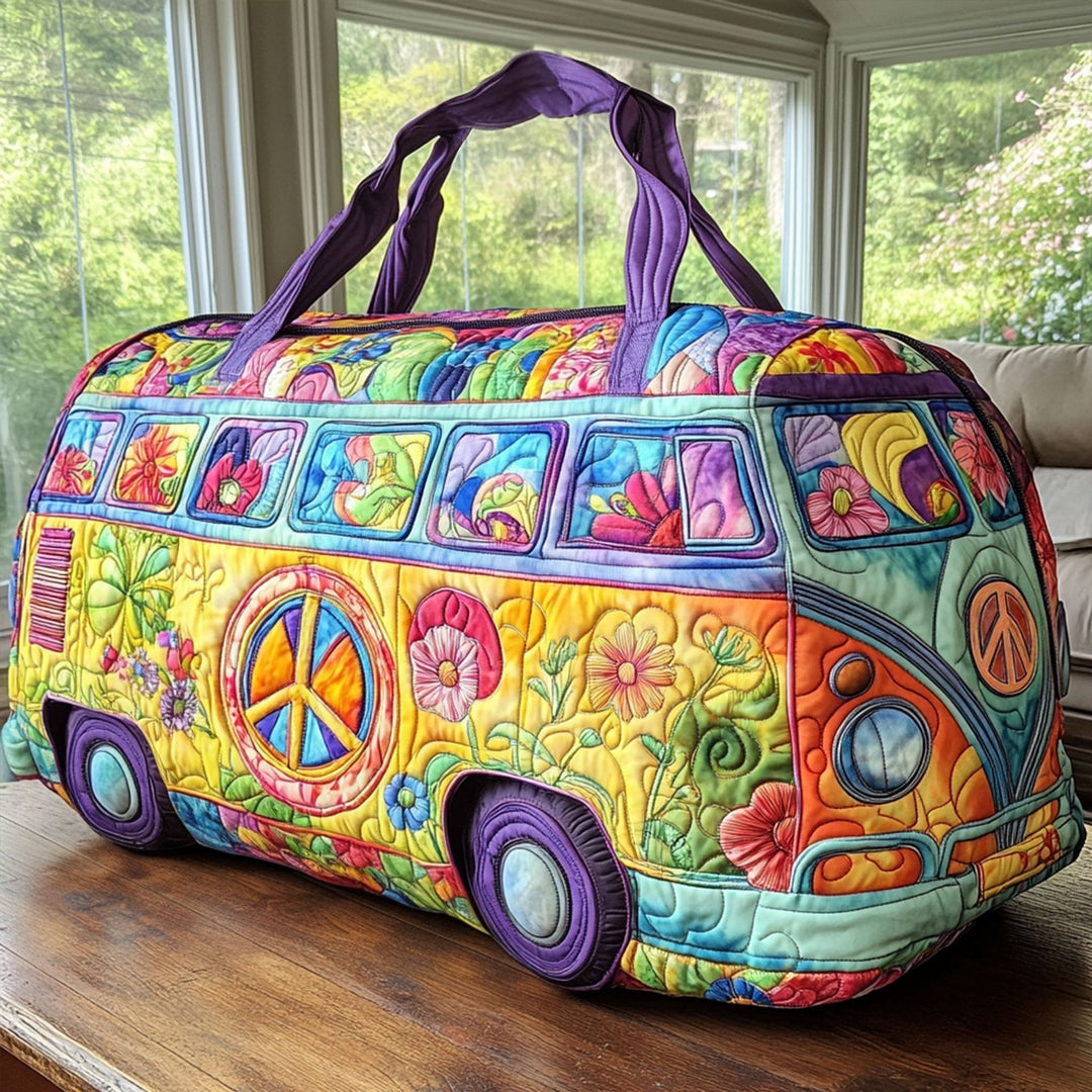Gesteppte Reisetasche – Boho-Chic