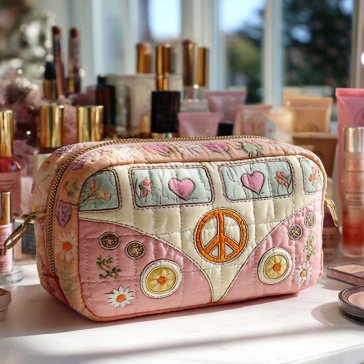 Gesteppte Kosmetiktasche mit Pastell-Van NCU0XD880