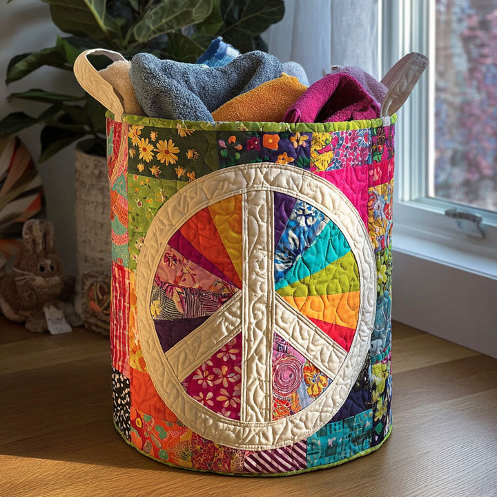 Gesteppter Wäschekorb – mit Patchwork-Muster NCU0PTT947