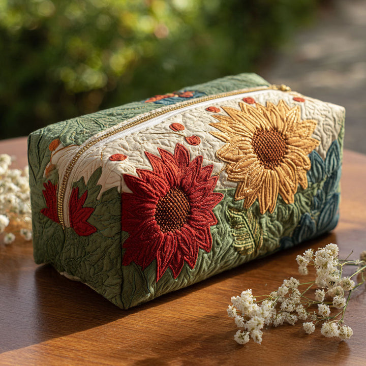 Gesteppte Kosmetiktasche mit leuchtenden Blütenblättern NCU0PT9258