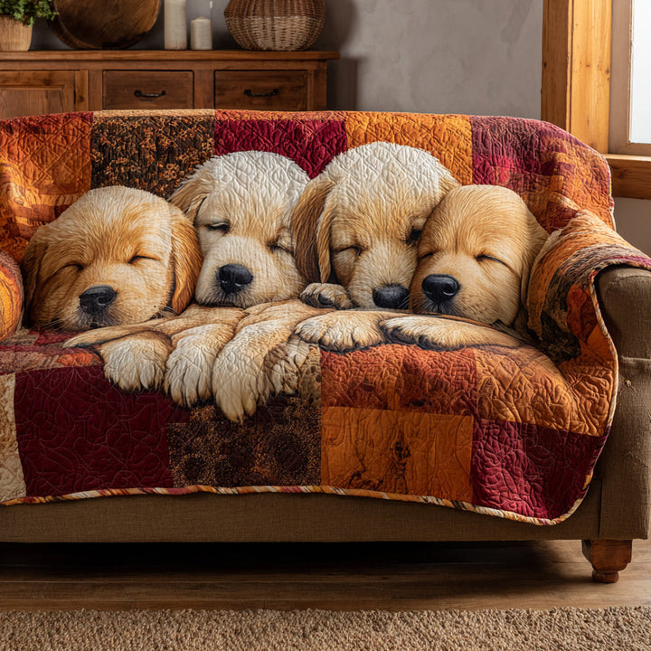 Gesteppter Sofabezug – mit Golden Retriever NCU0HH984