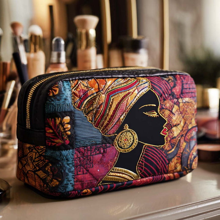 Gesteppte Kosmetiktasche mit strahlendem Muster NCU0NT10380
